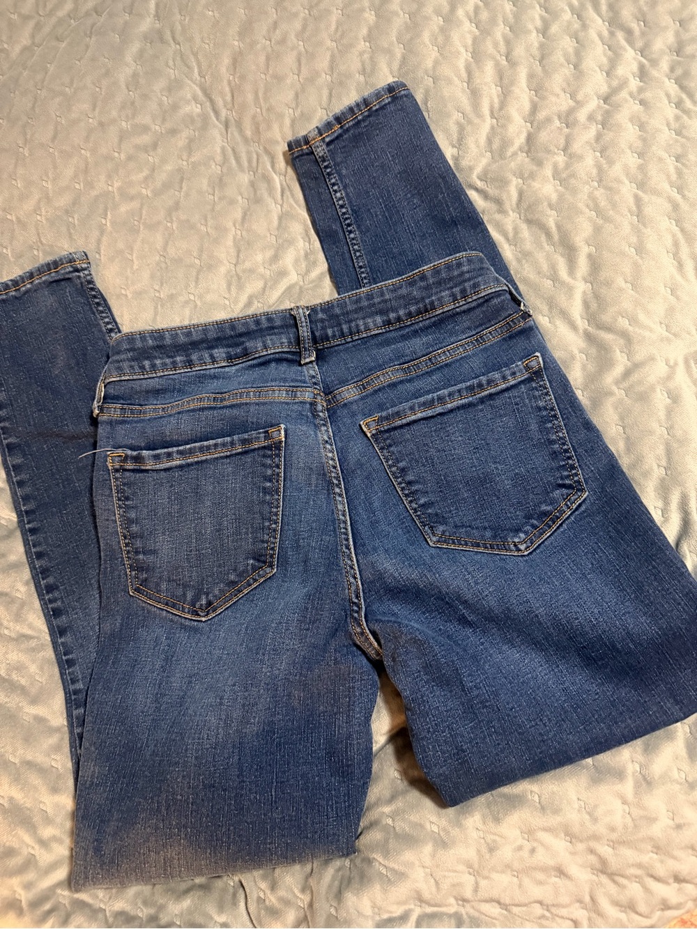 Old Navy Dark Blue Skinny Jeans — Back Pocket Detail Size 8                 #4
